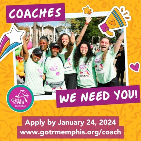 Girls on the Run coaches and girl participant